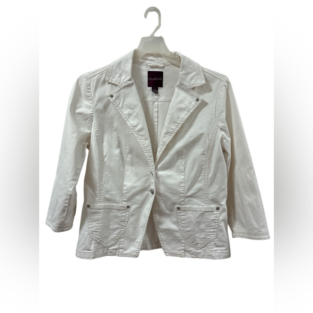 Gloria Vanderbilt Off-White Women's Blazer